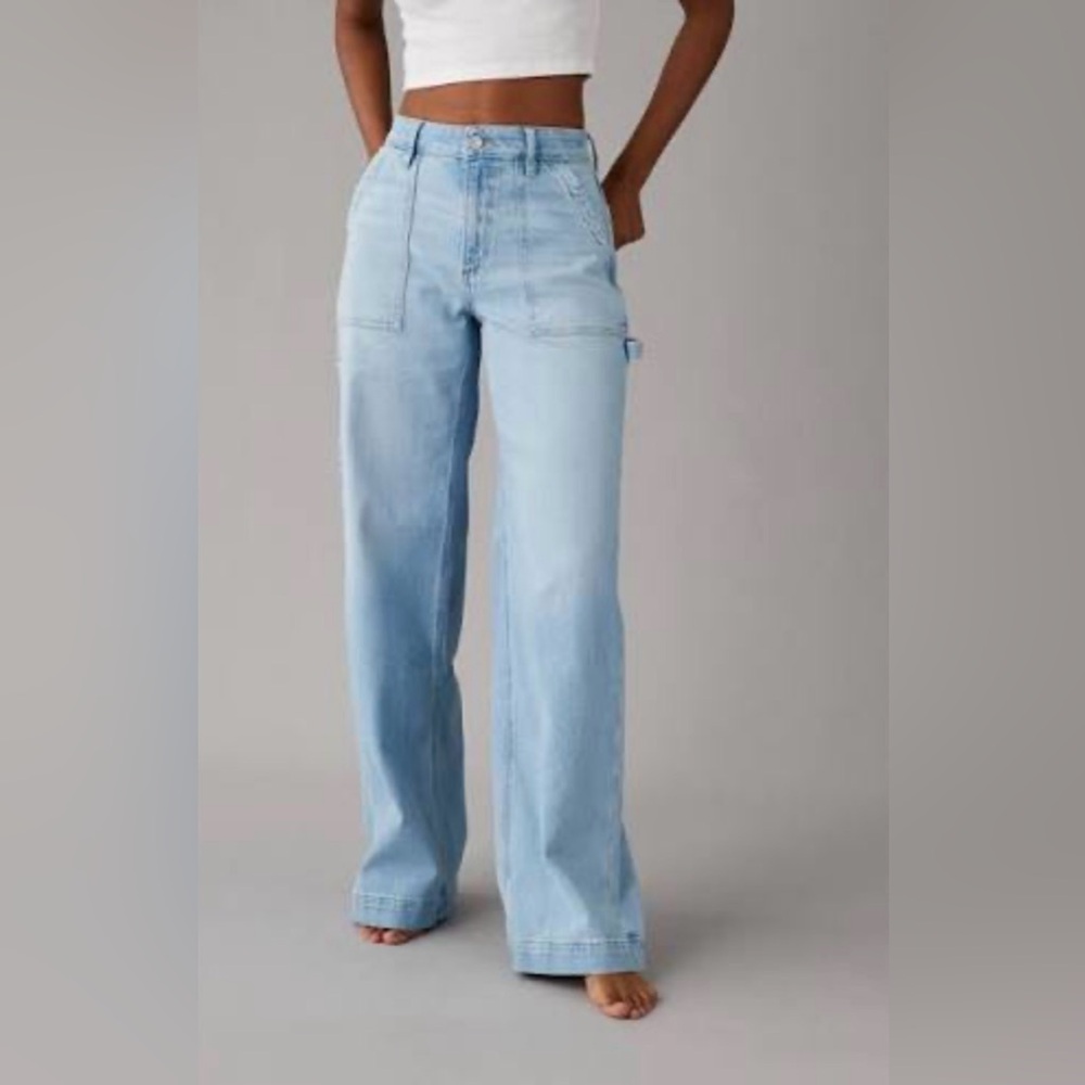 American Eagle Outfitters Light Blue Flare Jeans